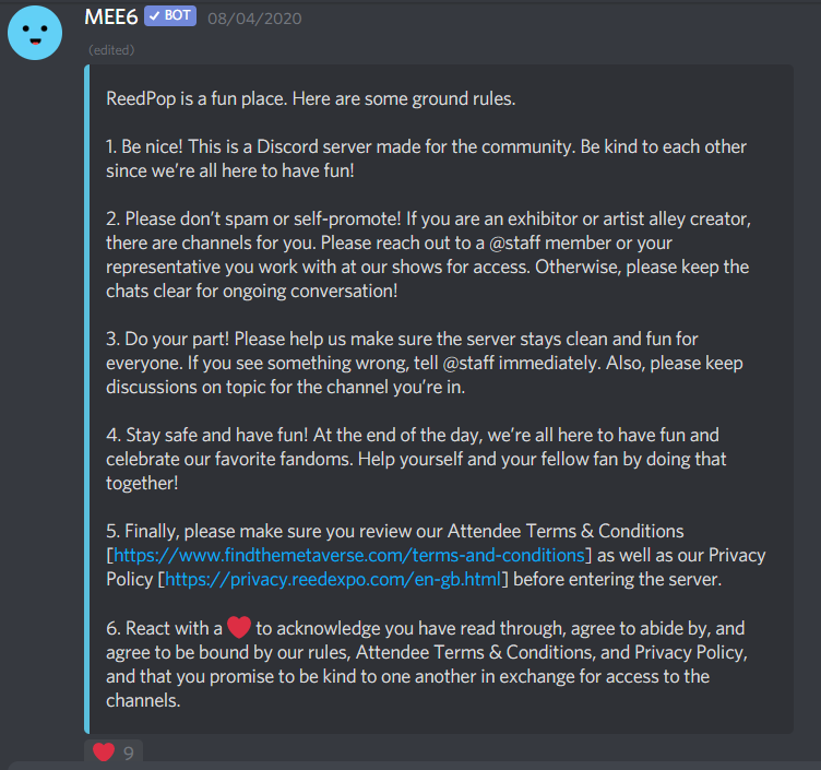 discord rules format angels cup con re message